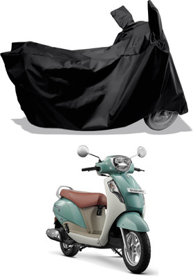 Amexride Two Wheeler Cover for Suzuki(Access 125, Black)