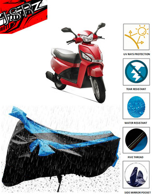 J S R Waterproof Two Wheeler Cover for Mahindra(Gusto, Blue)