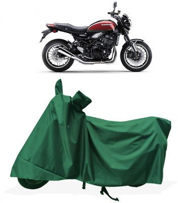 Tricway Two Wheeler Cover for Kawasaki(Z900 RS Cafe Racer BS6, Green)