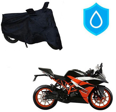 DeepShakshi AUTOMOTIVE Waterproof Two Wheeler Cover for KTM(RC 200, Black)
