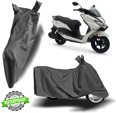 Autoinnovation Waterproof Two Wheeler Cover for Suzuki(Burgman Street 125, Grey)