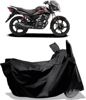 Amexride Two Wheeler Cover for TVS(Victor BS6, Black)