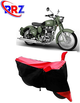 RRZ Waterproof Two Wheeler Cover for Royal Enfield(Battle Green, Black, Red)