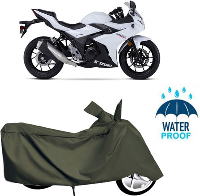 Autoinnovation Waterproof Two Wheeler Cover for Suzuki(Green)