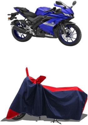 SUGASHRI Waterproof Two Wheeler Cover for Yamaha(YZF R15 V3 BS6 BS6, Red, Blue)