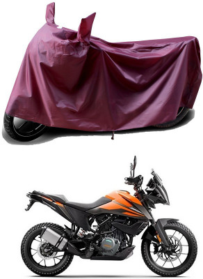 THE REAL ARV Waterproof Two Wheeler Cover for KTM(390 Adventure BS6, Maroon)