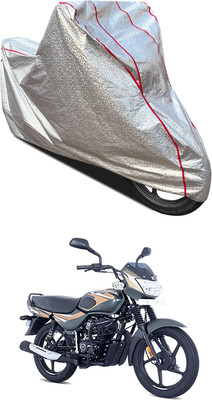 PAGORA Waterproof Two Wheeler Cover for Bajaj(CT100, Silver)