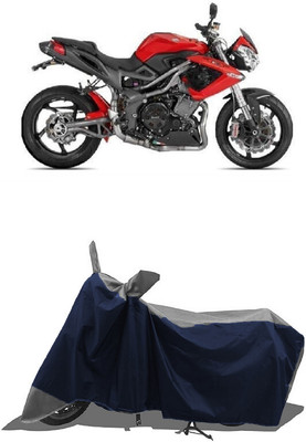 SUGASHRI Waterproof Two Wheeler Cover for DSK Benelli(TNT R, Grey, Blue)