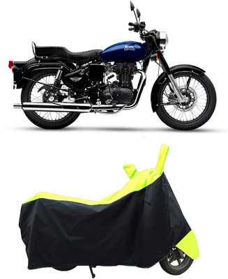 Coxtor Waterproof Two Wheeler Cover for Royal Enfield(Bullet 350 New BS6, Yellow)