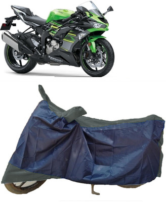 AutoKick Two Wheeler Cover for Kawasaki(Ninja ZX-6R BS6, Multicolor)