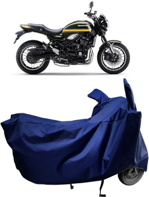 Amexride Two Wheeler Cover for Kawasaki(Z900 RS Cafe Racer BS6, Blue)