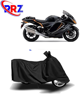 RRZ Waterproof Two Wheeler Cover for Suzuki(Hayabusa, Black, Blue)