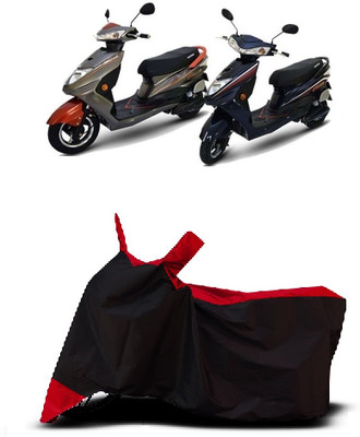 VESMEI Two Wheeler Cover for Okinawa(Ridge, Red)