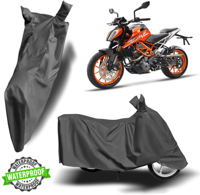 NG Auto Front Waterproof Two Wheeler Cover for KTM(390 Duke, Grey)