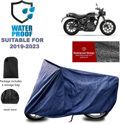 GOSHIV-car and bike accessories Waterproof Two Wheeler Cover for Royal Enfield(Hunter 350, Blue)