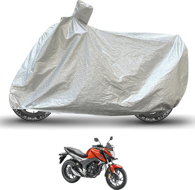 Caronix Waterproof Two Wheeler Cover for Honda(CB Hornet 160R, Silver)