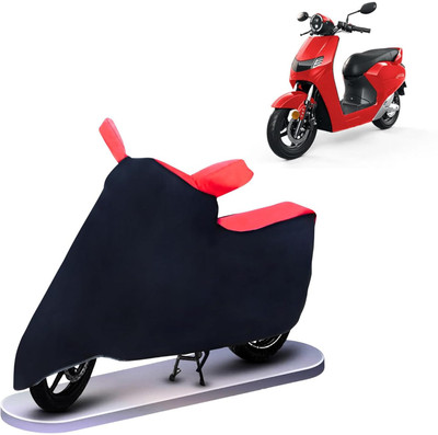 KEDIT Two Wheeler Cover for Bounce(Infinity E1, Red, Black)