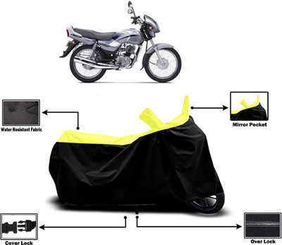 Amexride Two Wheeler Cover for TVS(Victor Edge, Yellow)