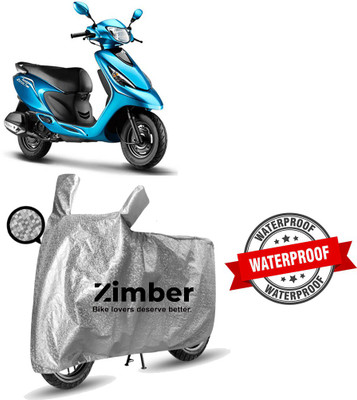 THE REAL ARV Two Wheeler Cover for TVS(Zest, Silver)
