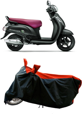 DeepShakshi AUTOMOTIVE Waterproof Two Wheeler Cover for Suzuki(Access 125, Red)