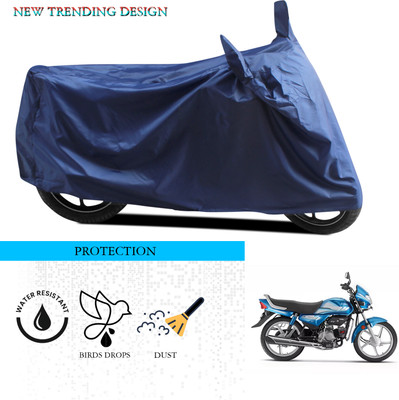 ANTHUB Waterproof Two Wheeler Cover for Hero(HF Deluxe i3s, Blue)