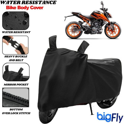 BigFly Two Wheeler Cover for KTM(200 Duke, Black)