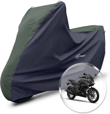 Neodrift Two Wheeler Cover for Bajaj(Pulsar 250, Green, Black)