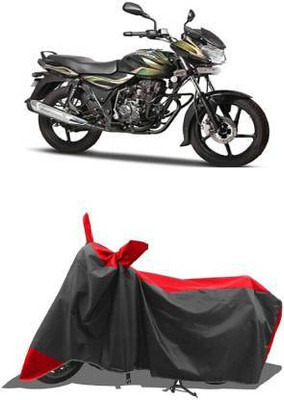 smwzxyu Waterproof Two Wheeler Cover for Bajaj(Discover 100 DTS-i, Red, Black)