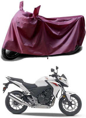 THE REAL ARV Waterproof Two Wheeler Cover for Honda(CB500F, Maroon)