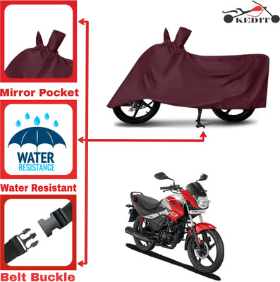KEDIT Two Wheeler Cover for Hero(Passion Pro i3S, Maroon)