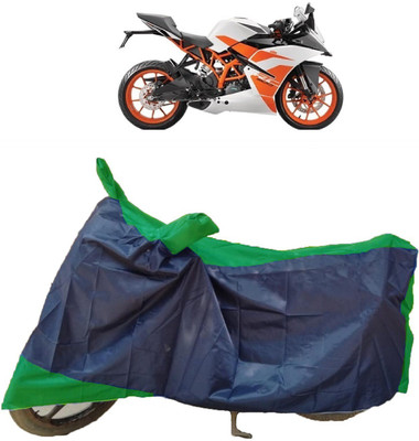 AutoFave Two Wheeler Cover for KTM(RC 200, Blue, Green)