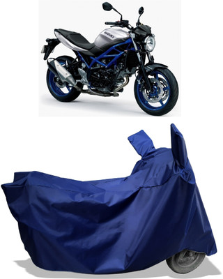 Amexride Two Wheeler Cover for Suzuki(SV 650 BS6, Blue)
