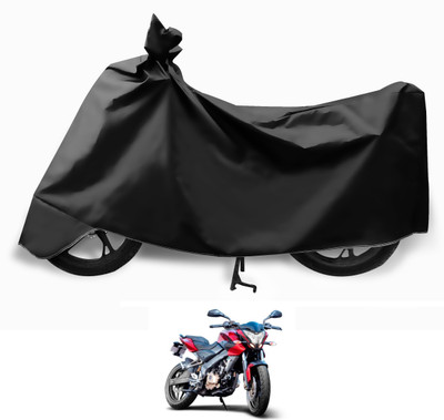MOCKHE Two Wheeler Cover for Bajaj(Pulsar 200, Black)