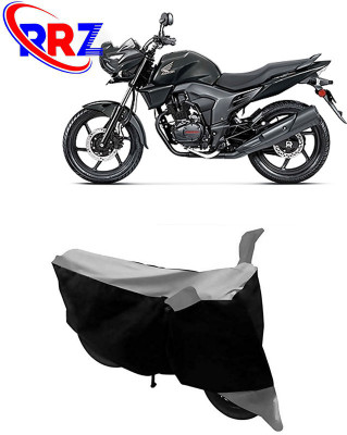 RRZ Waterproof Two Wheeler Cover for Honda(CB Trigger, Black, Grey)