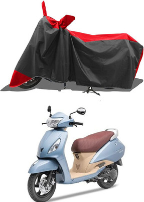 KEDIT Two Wheeler Cover for TVS(Jupiter Grande, Red)