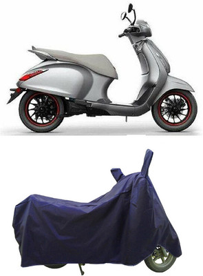 Coxtor Waterproof Two Wheeler Cover for Bajaj(Urbanite Chetak BS6, Blue)