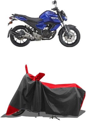 SUGASHRI Waterproof Two Wheeler Cover for Yamaha(FZ-Fi Version 3.0, Red, Black)