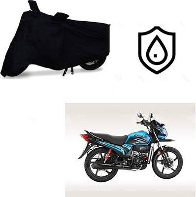 Mdstar Waterproof Two Wheeler Cover for Honda(Passion Pro TR, Black)