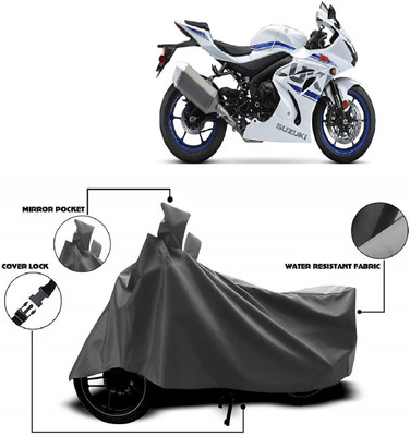 MMSSTAR Waterproof Two Wheeler Cover for Suzuki(GSX, Grey)