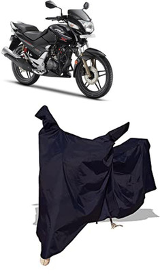Amexride Two Wheeler Cover for Hero(CBZ Extreme, Black)