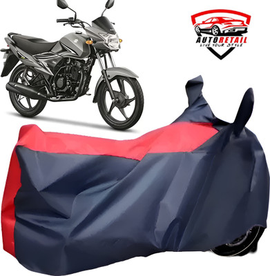 AutoRetail Waterproof Two Wheeler Cover for Suzuki(Hayate, Red, Blue)