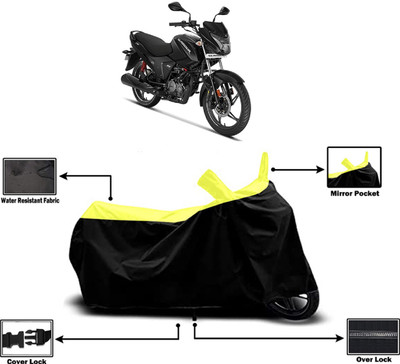Amexride Two Wheeler Cover for Hero(Glamour BS6, Yellow)