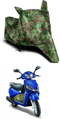 Mdstar Waterproof Two Wheeler Cover for Mahindra(Gusto Electric, Multicolor)