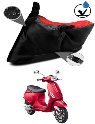 Genipap Two Wheeler Cover for Piaggio(Vespa SXL, Black, Red)