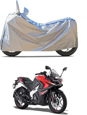 PAGORA Waterproof Two Wheeler Cover for Bajaj(Pulsar RS200 BS6, Silver)