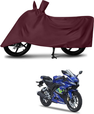 DeepShakshi AUTOMOTIVE Waterproof Two Wheeler Cover for Yamaha(YZF R15 V3 Moto GP Edition, Maroon)