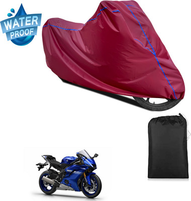 PAGORA Waterproof Two Wheeler Cover for Yamaha(YZF R25, Maroon)