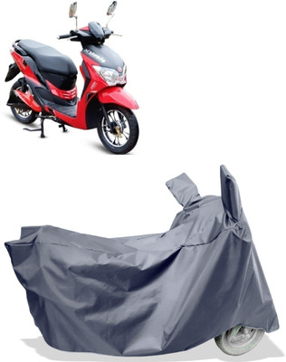 Amexride Two Wheeler Cover for Hero Electric(Electric Dash BS6, Grey)
