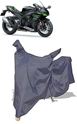 Amexride Two Wheeler Cover for Kawasaki(Ninja ZX 10R BS6, Grey)