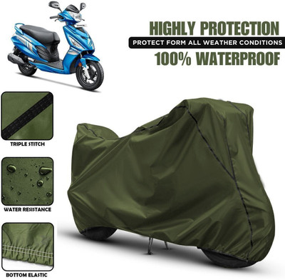 Shiv Kanha Waterproof Two Wheeler Cover for Hero(Maestro Edge 110 BS6, Green, Black)